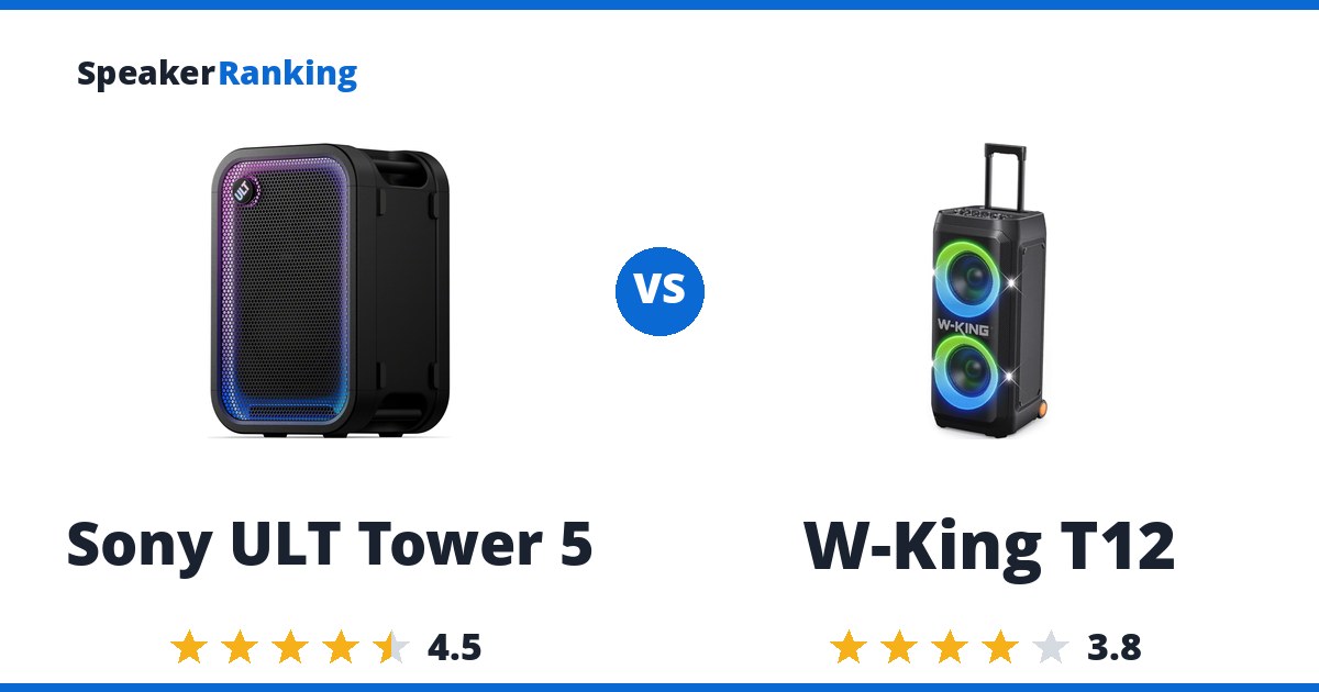Sony ULT Tower 5 vs W-King T12