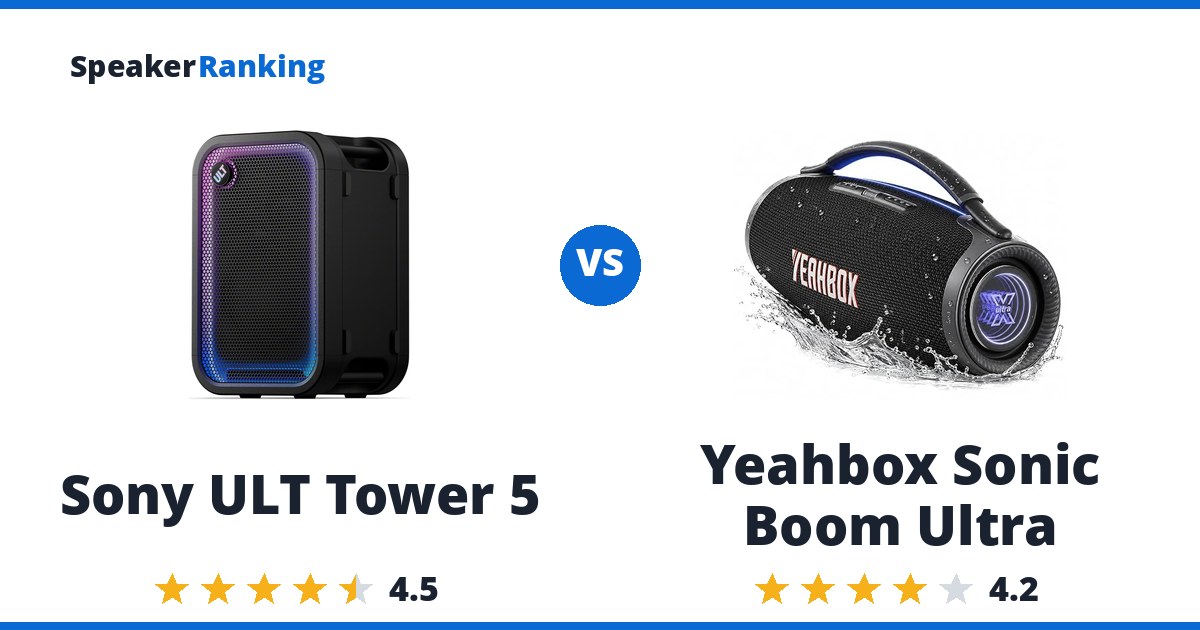 Sony ULT Tower 5 vs Yeahbox Sonic Boom Ultra