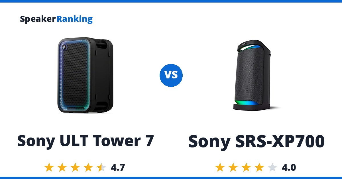 Sony ULT Tower 7 vs Sony SRS-XP700