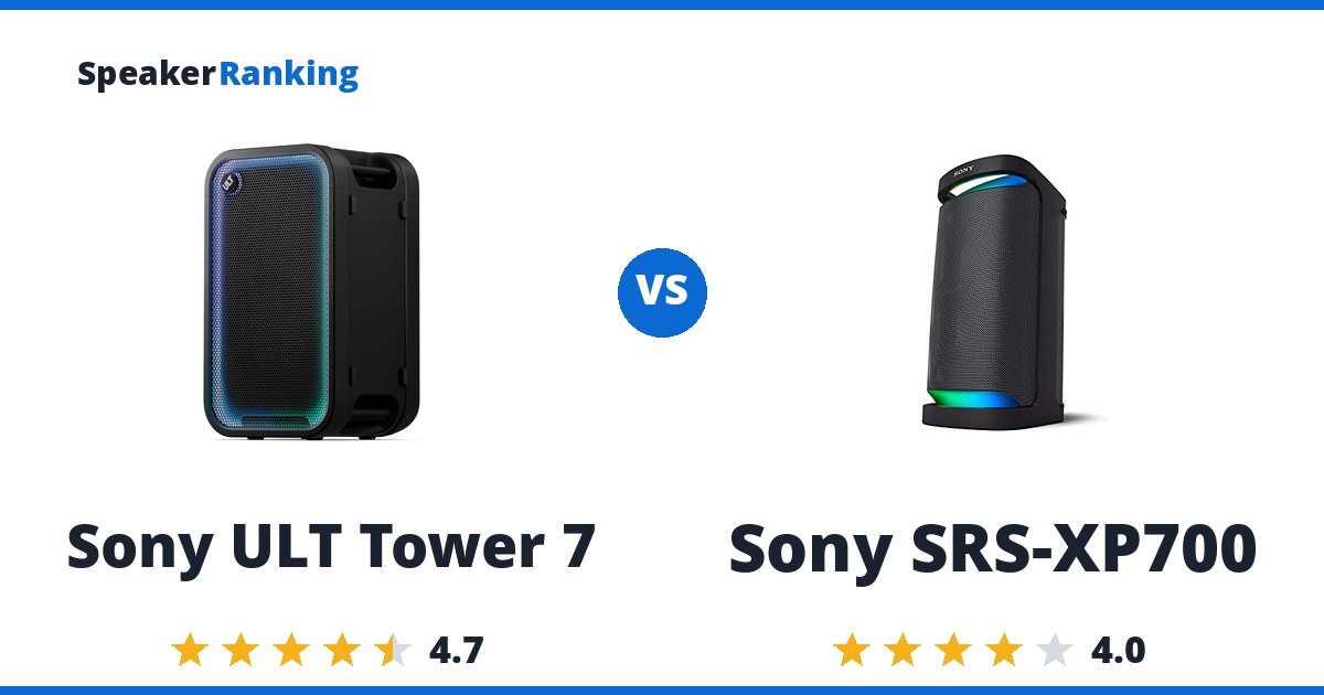 Sony ULT Tower 7 vs Sony SRS-XP700