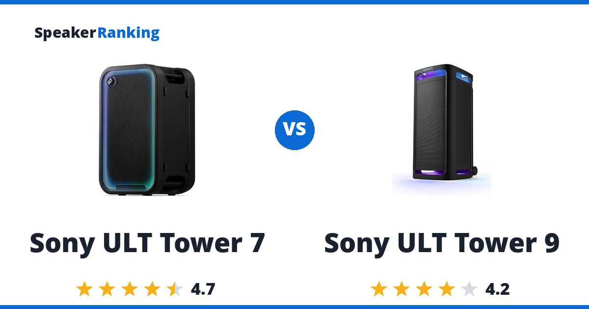 Sony ULT Tower 7 vs Sony ULT Tower 9