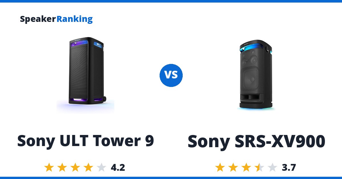 Sony ULT Tower 9 vs Sony SRS-XV900