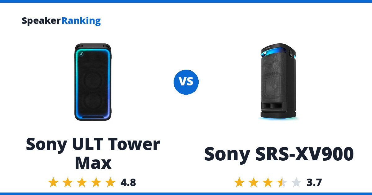 Sony ULT Tower Max vs Sony SRS-XV900