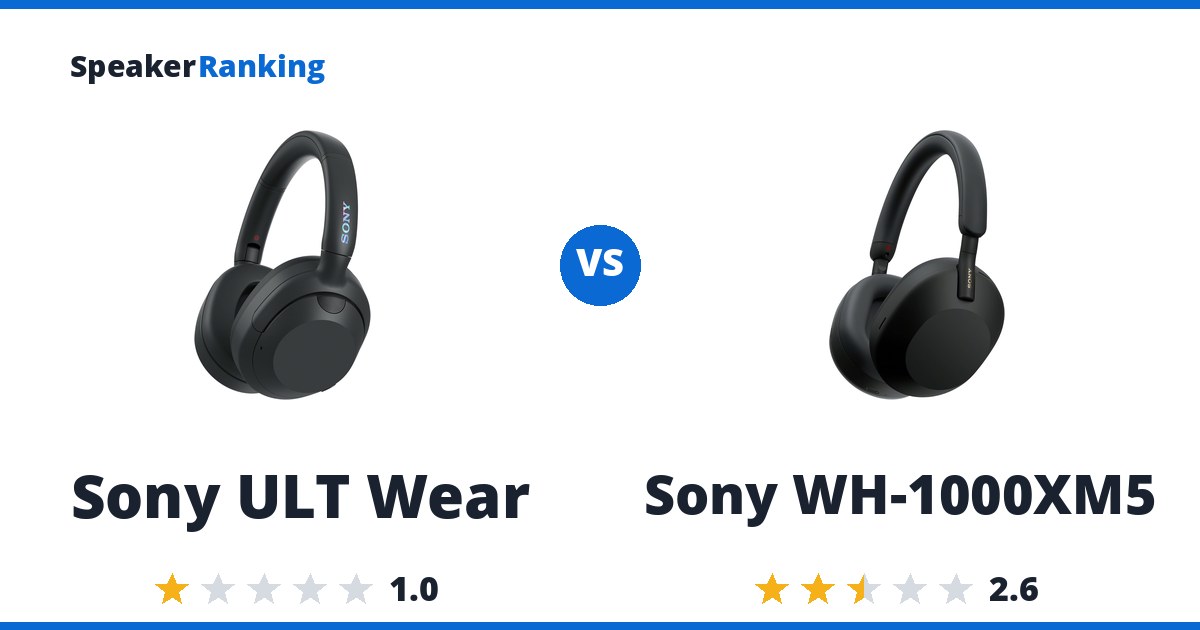 Sony ULT Wear vs Sony WH-1000XM5
