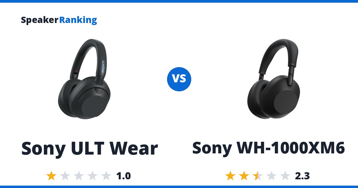 Sony ULT Wear vs Sony WH-1000XM6