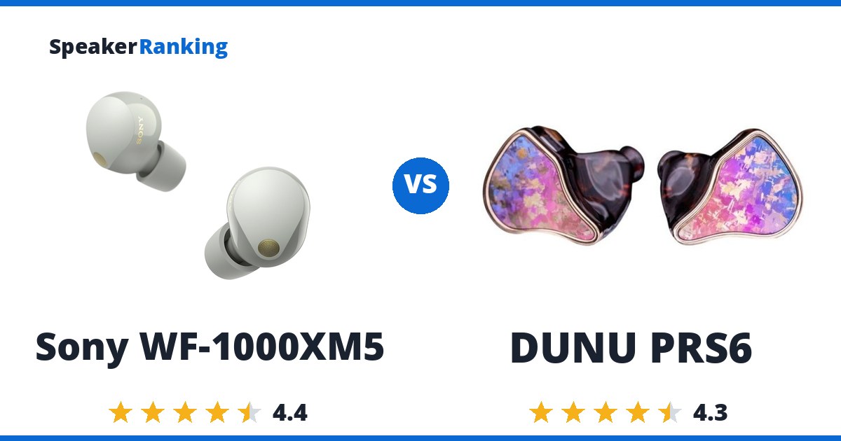 Sony WF-1000XM5 vs DUNU PRS6