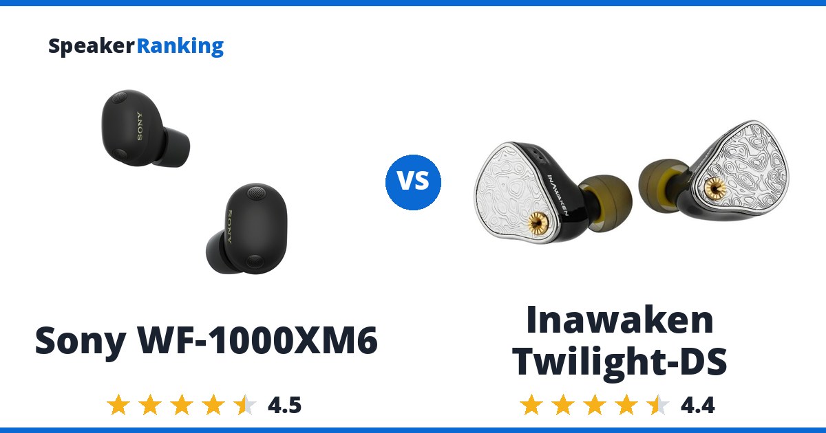 Sony WF-1000XM6 vs Inawaken Twilight-DS