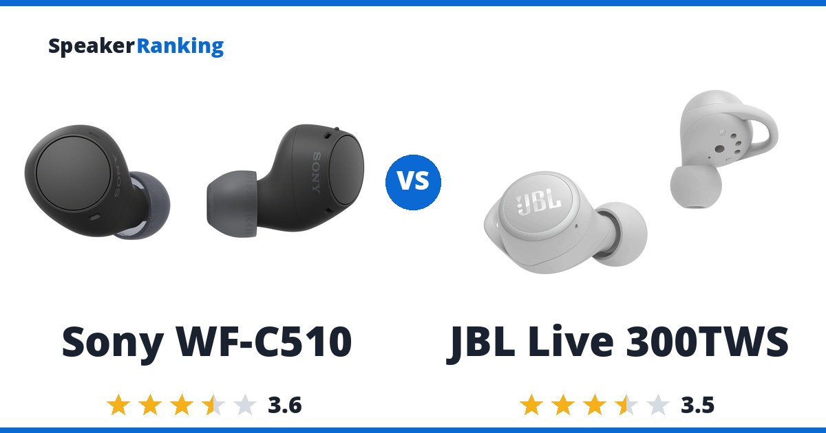 Sony WF-C510 vs JBL Live 300TWS