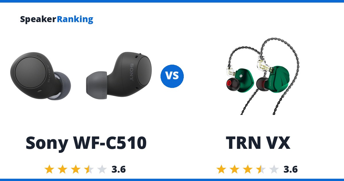 Sony WF-C510 vs TRN VX