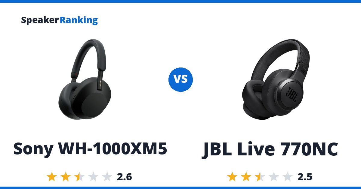 Sony WH-1000XM5 vs JBL Live 770NC