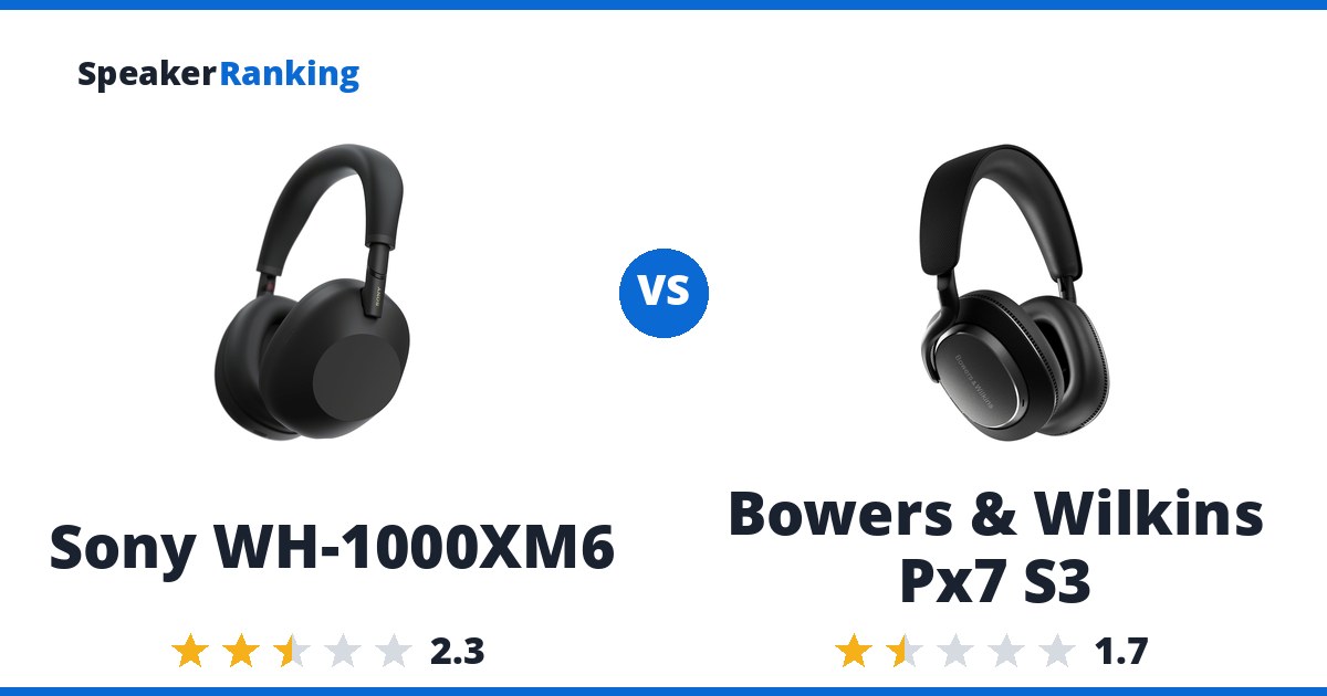 Sony WH-1000XM6 vs Bowers & Wilkins Px7 S3