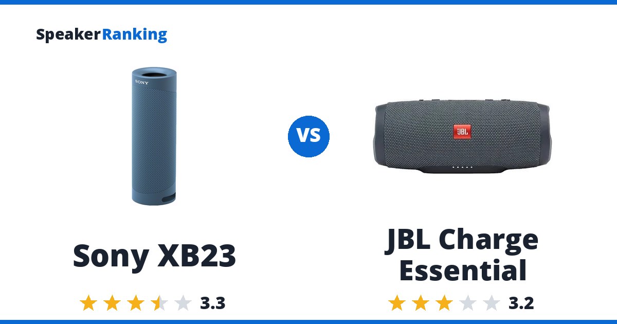 Sony XB23 vs JBL Charge Essential