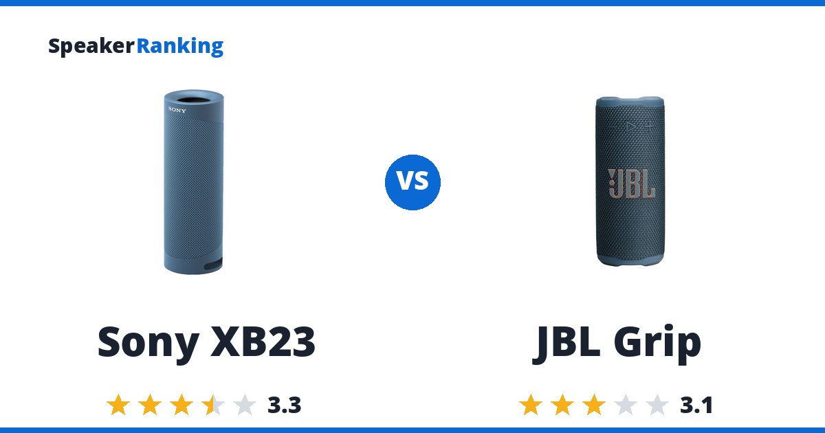 Sony XB23 vs JBL Grip