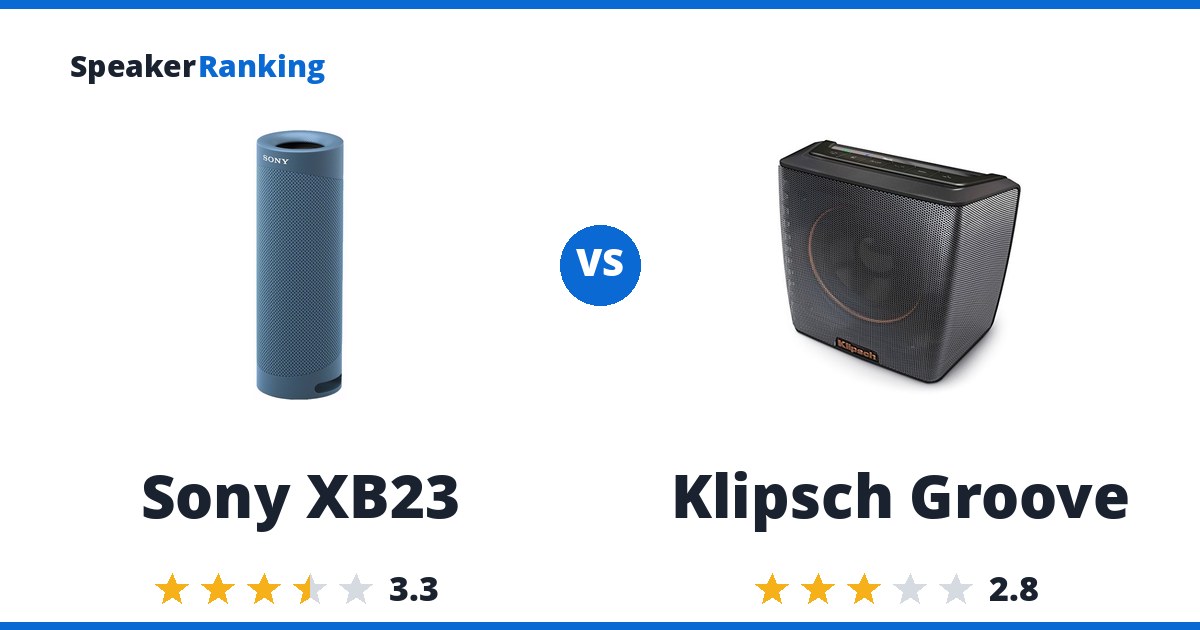 Sony XB23 vs Klipsch Groove
