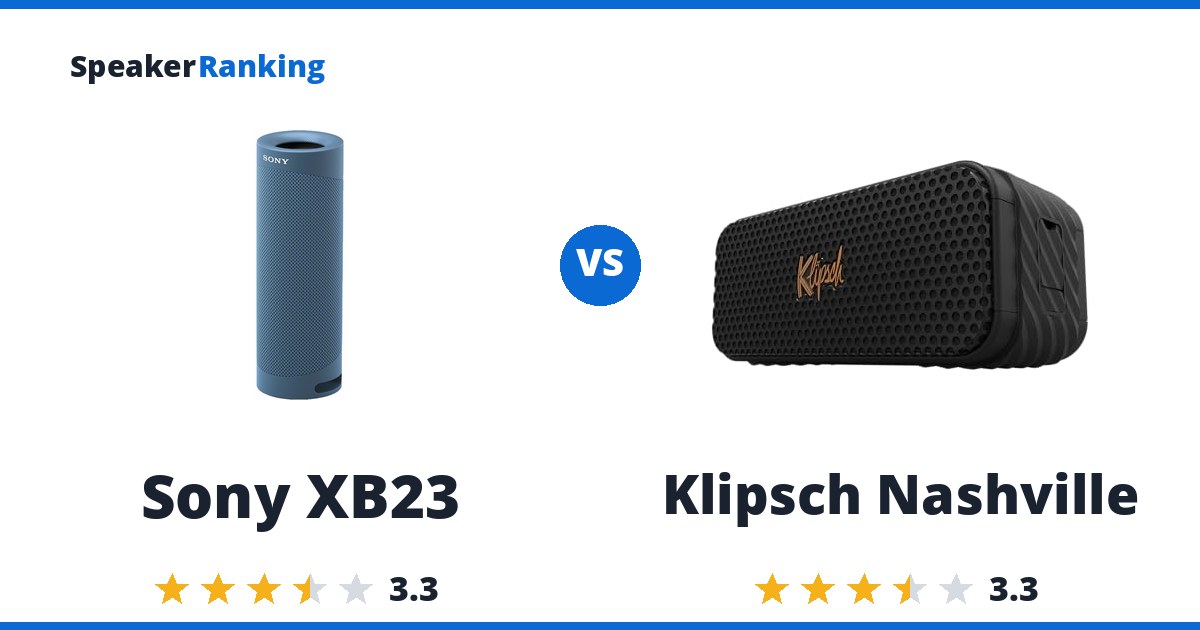 Sony XB23 vs Klipsch Nashville