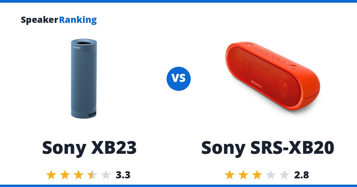 Sony XB23 vs Sony SRS-XB20
