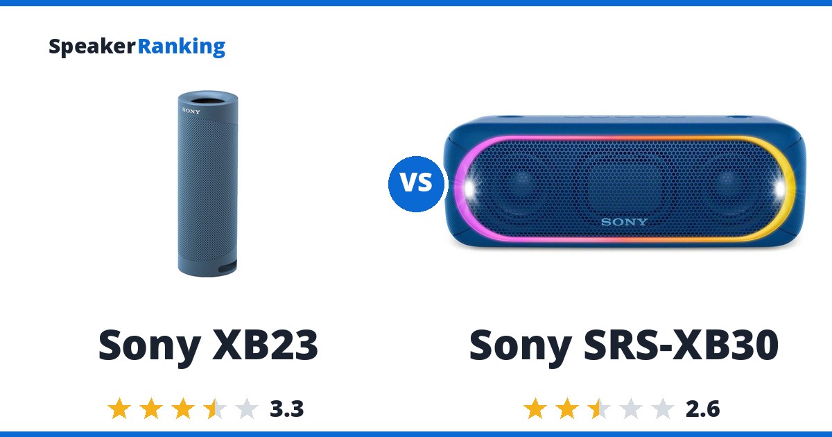 Sony XB23 vs Sony SRS-XB30