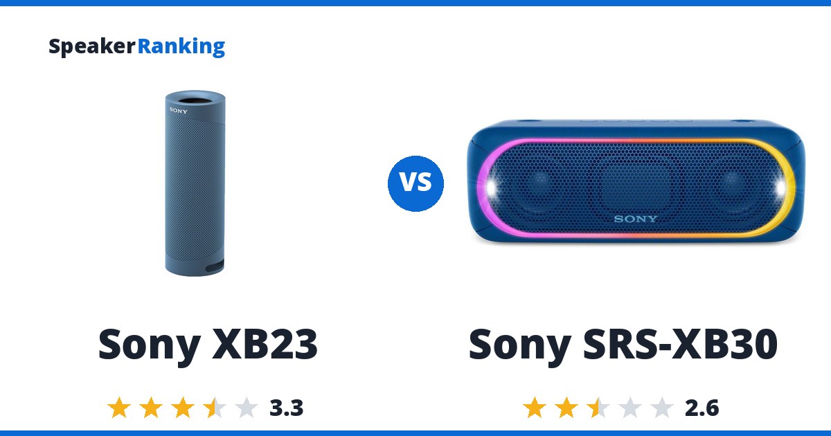 Sony XB23 vs Sony SRS-XB30