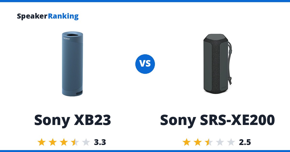 Sony XB23 vs Sony SRS-XE200