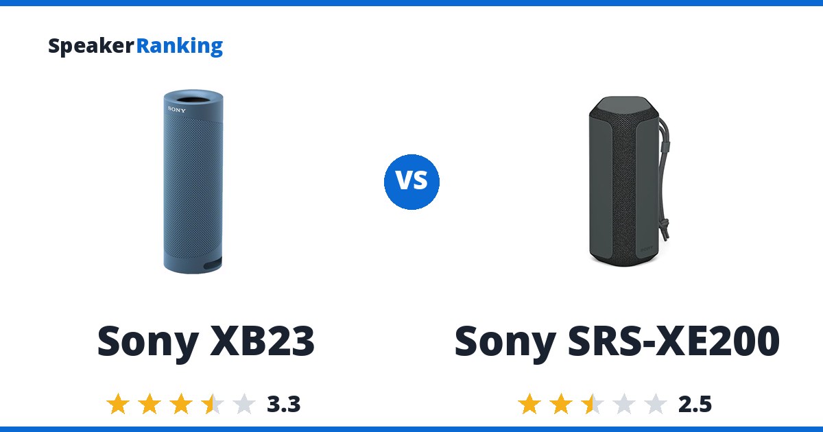 Sony XB23 vs Sony SRS-XE200