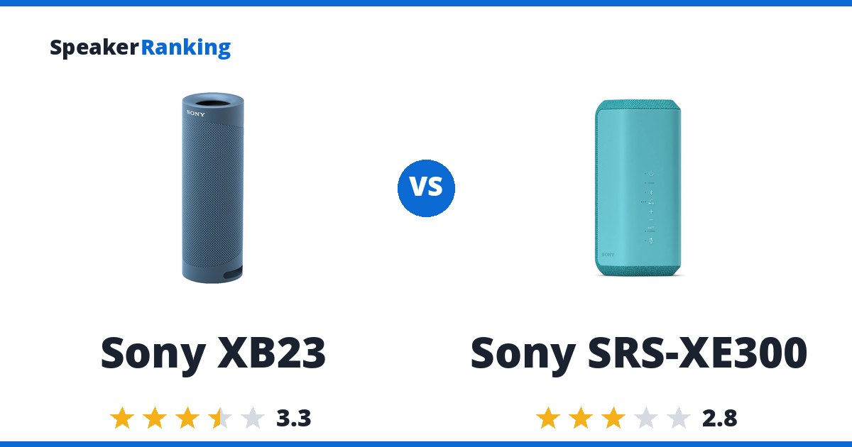 Sony XB23 vs Sony SRS-XE300