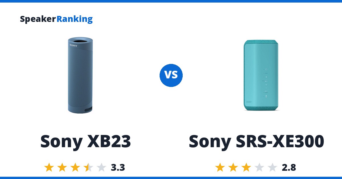 Sony XB23 vs Sony SRS-XE300