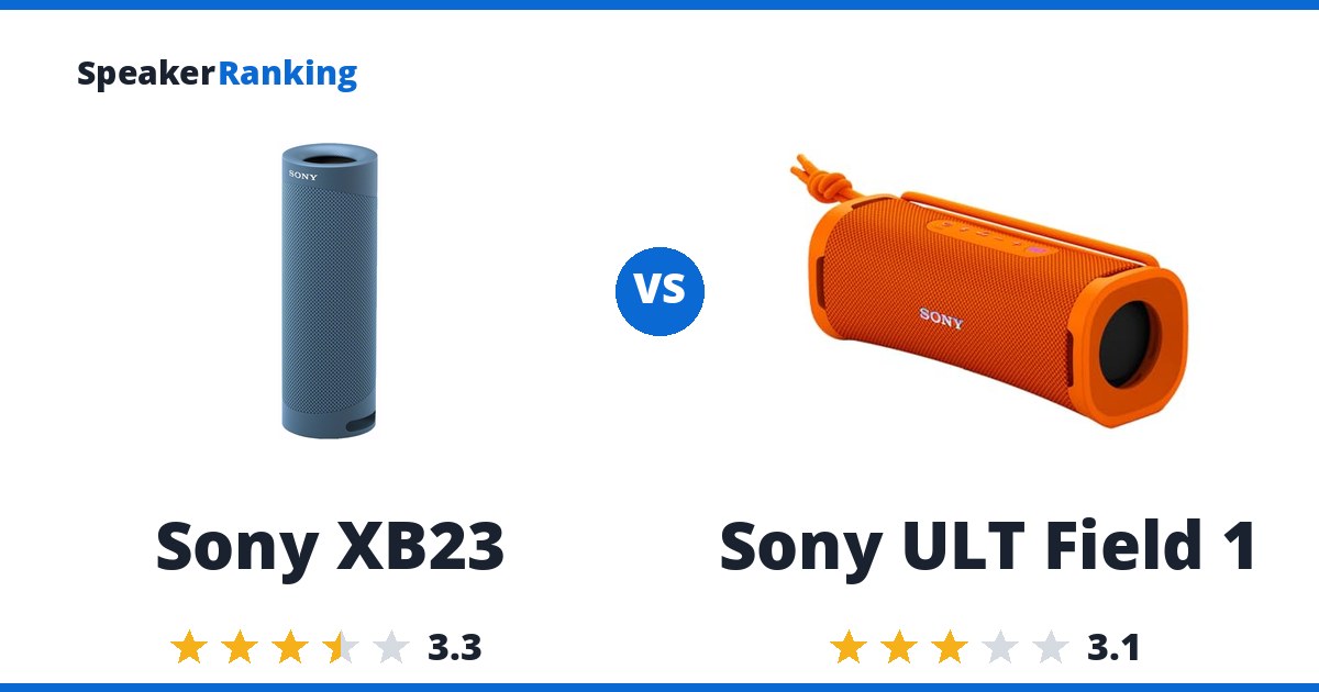 Sony XB23 vs Sony ULT Field 1