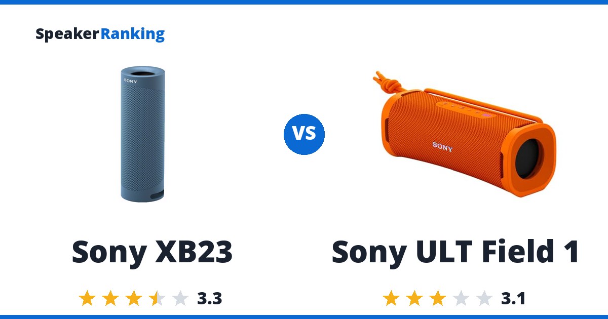 Sony XB23 vs Sony ULT Field 1