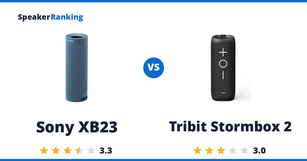 Sony XB23 vs Tribit Stormbox 2