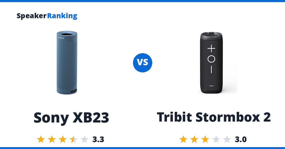 Sony XB23 vs Tribit Stormbox 2