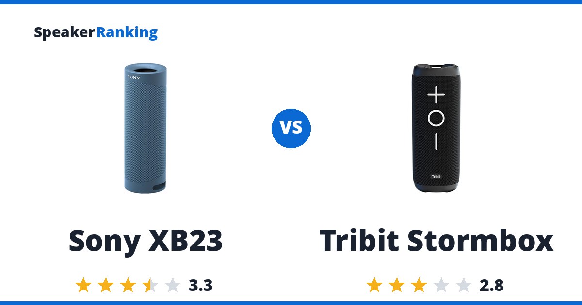 Sony XB23 vs Tribit Stormbox