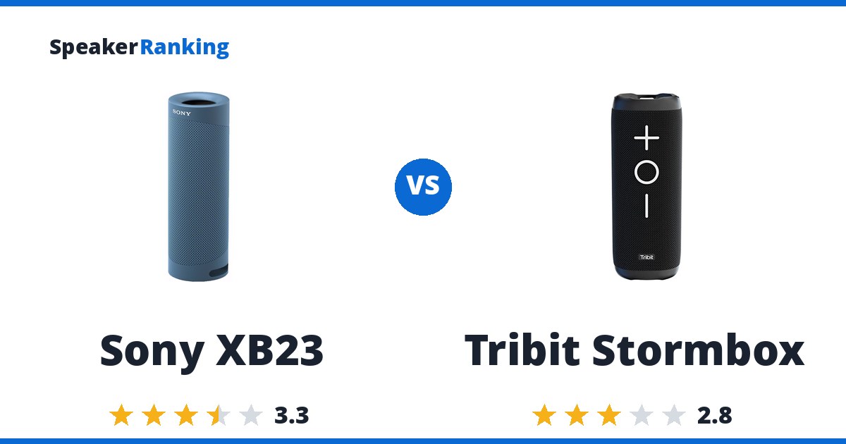 Sony XB23 vs Tribit Stormbox