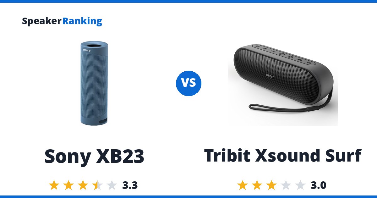 Sony XB23 vs Tribit Xsound Surf
