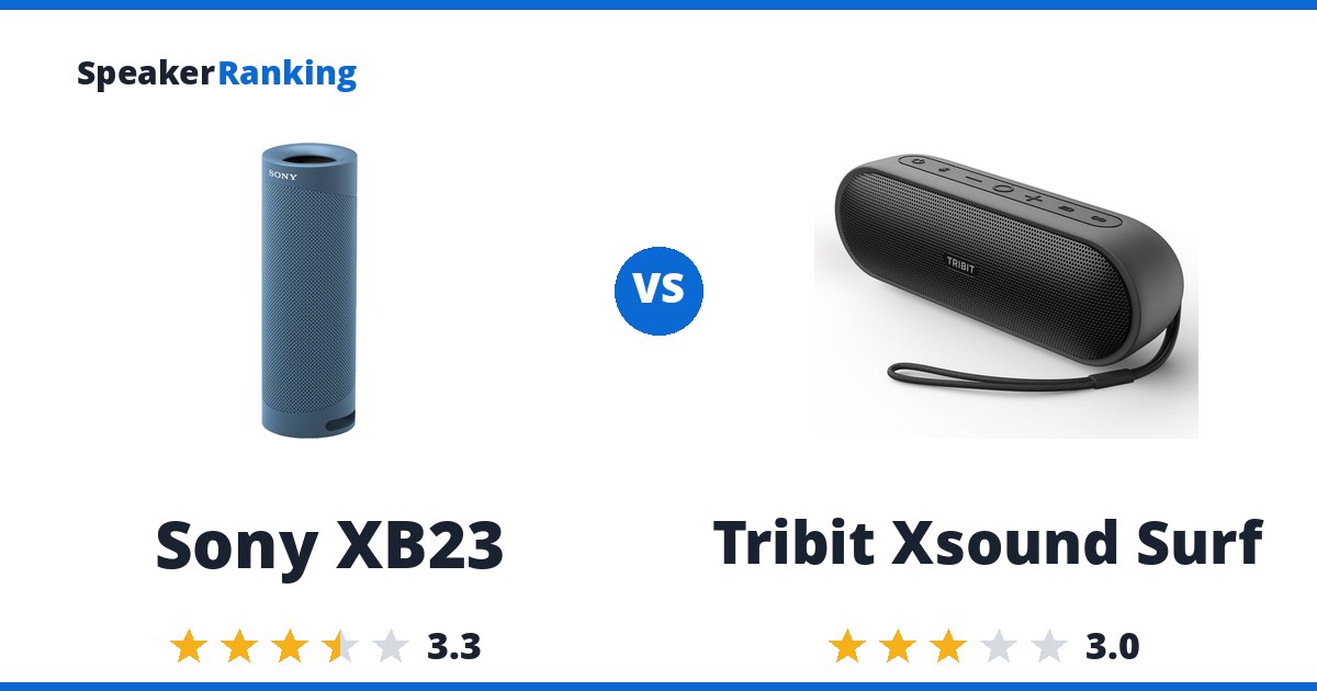 Sony XB23 vs Tribit Xsound Surf