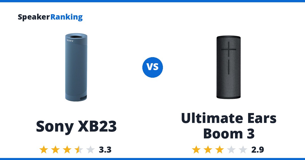 Sony XB23 vs Ultimate Ears Boom 3