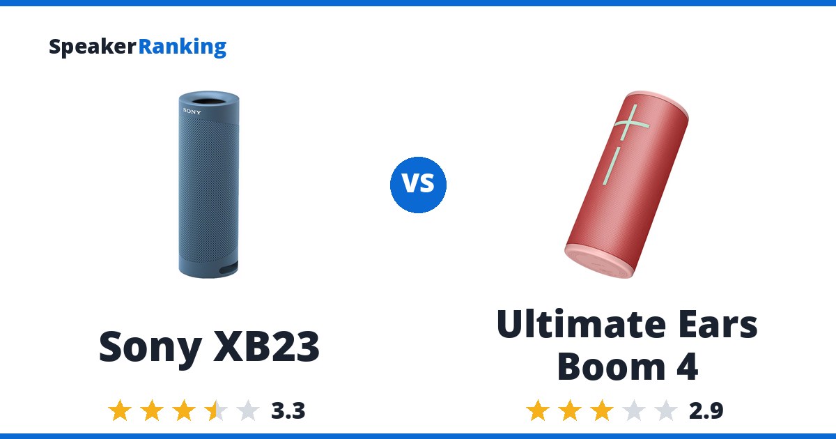Sony XB23 vs Ultimate Ears Boom 4