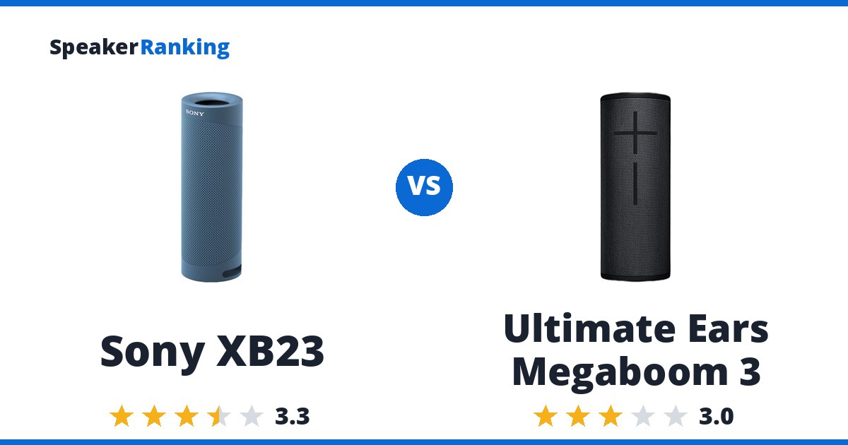 Sony XB23 vs Ultimate Ears Megaboom 3