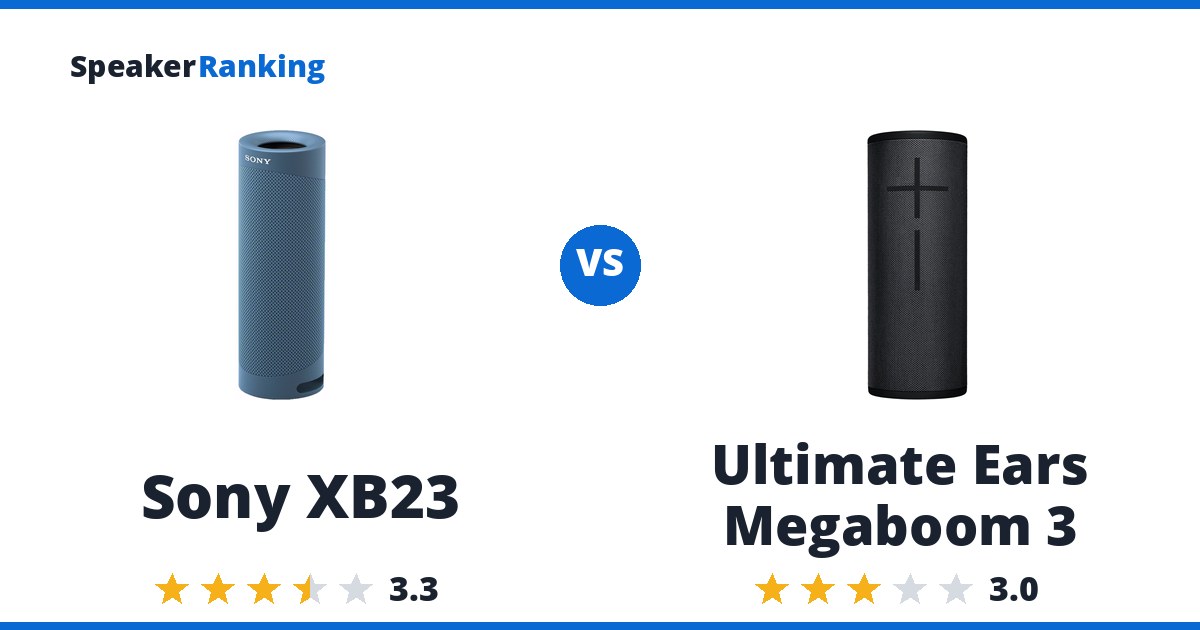 Sony XB23 vs Ultimate Ears Megaboom 3
