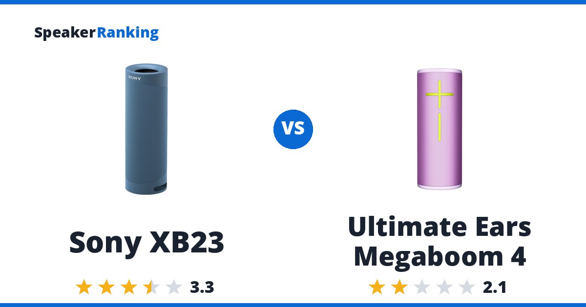 Sony XB23 vs Ultimate Ears Megaboom 4
