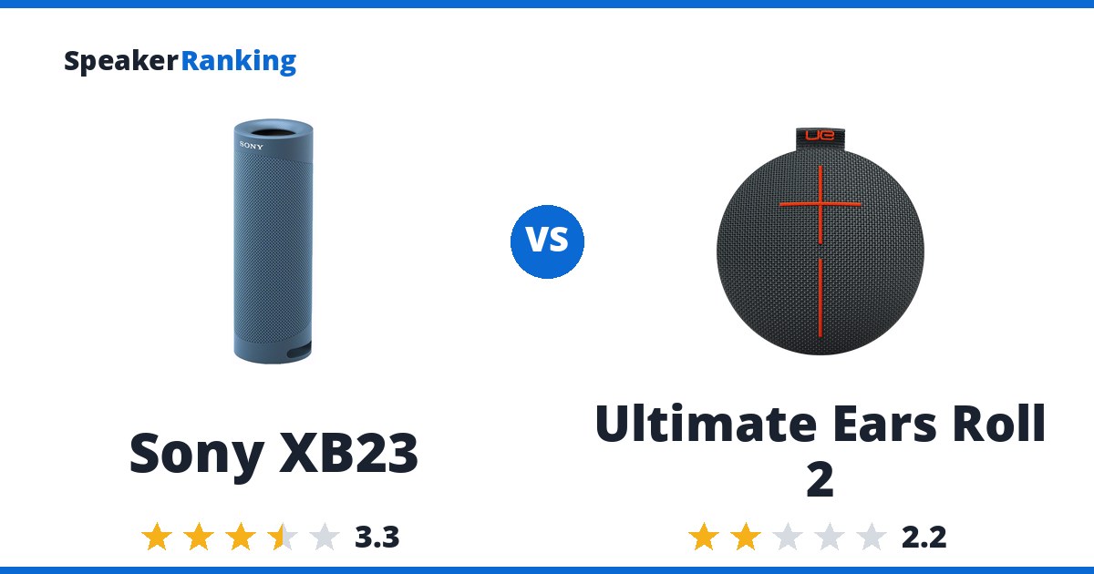 Sony XB23 vs Ultimate Ears Roll 2