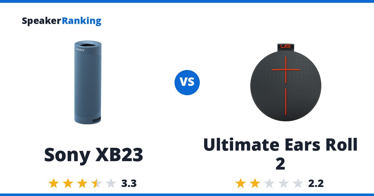 Sony XB23 vs Ultimate Ears Roll 2