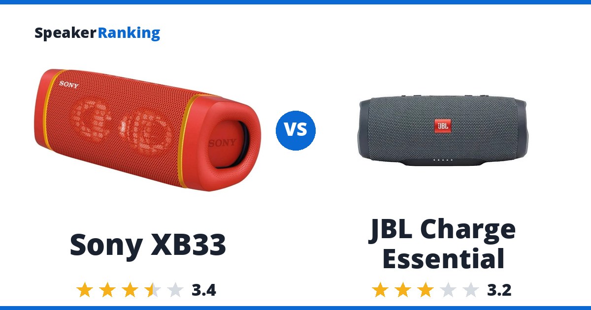 Sony XB33 vs JBL Charge Essential