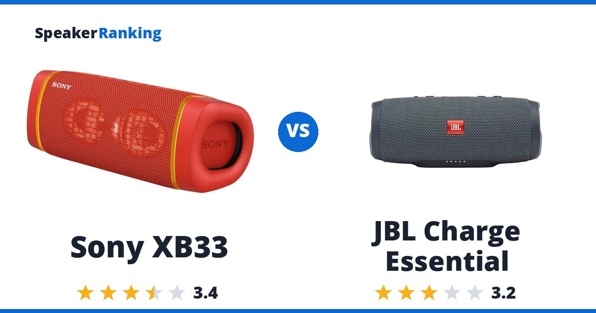 Sony XB33 vs JBL Charge Essential