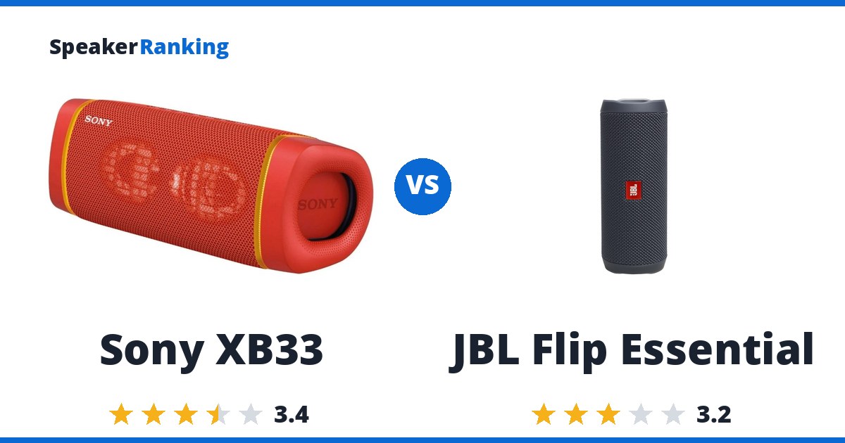 Sony XB33 vs JBL Flip Essential