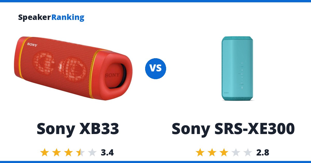 Sony XB33 vs Sony SRS-XE300