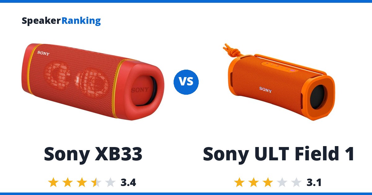 Sony XB33 vs Sony ULT Field 1