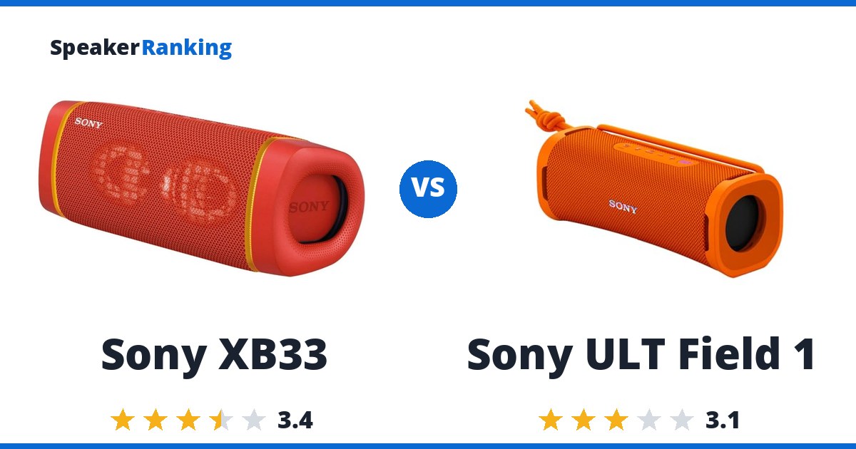 Sony XB33 vs Sony ULT Field 1