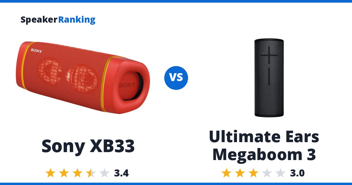 Sony XB33 vs Ultimate Ears Megaboom 3