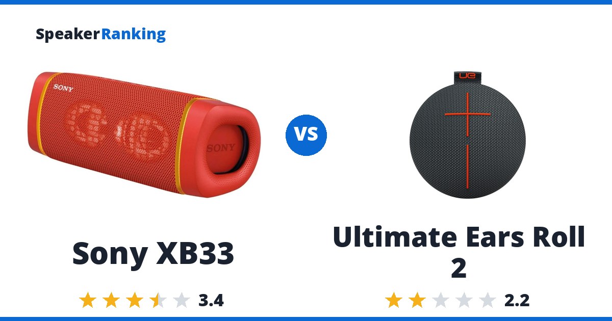 Sony XB33 vs Ultimate Ears Roll 2