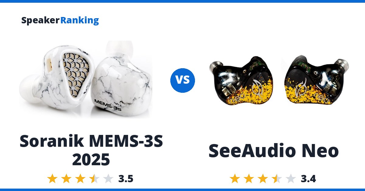 Soranik MEMS-3S 2025 vs SeeAudio Neo